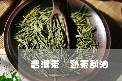 普洱茶 熟茶刮油/2023031768470